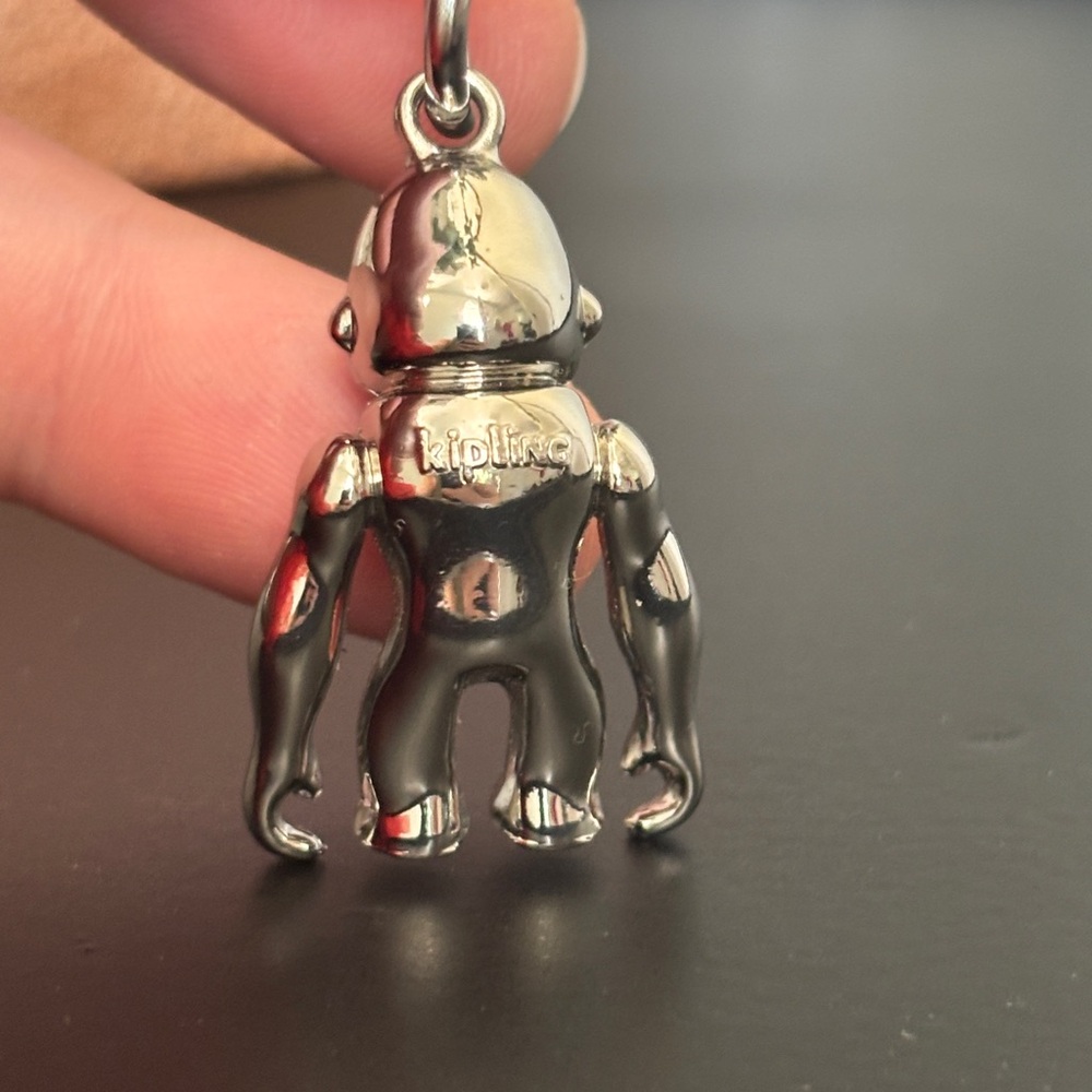 Kipling Silver Monkey Keychain - image 3